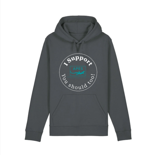 ❤️ I Support APES Organic Hoodie Unisex Jumper ❤️