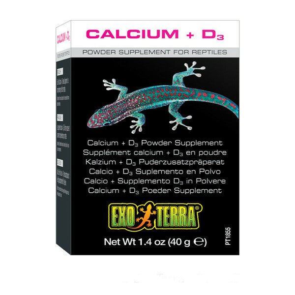 Exo Terra Calcium + D3 Powder Supplement