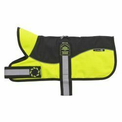 aniMate Reflective Black/Hi-Viz Padded Harness Coat (46cm), 18"