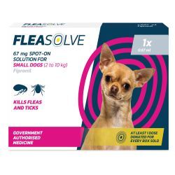 Fleasolve Spot On Flea Treatment - Small Dog - 1 treatment