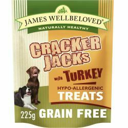 James Wellbeloved Grain Free Turkey Crackerjacks Dog Treats, 225g