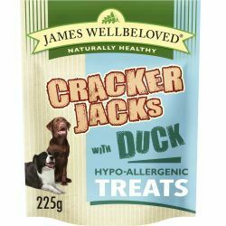 James Wellbeloved Duck Crackerjacks Dog Treats, 225g