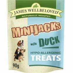 James Wellbeloved Duck Minijacks Dog Treats, 90g